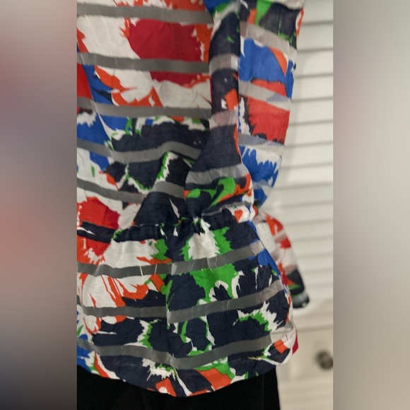 Ruby Rd. Petite size 8 burnt floral designed sheer jacket with waist cinch - Picture 7 of 12